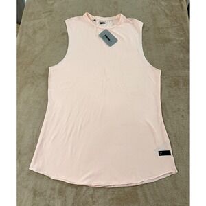 Gymshark Training Tank Top Women's 2XL Light Pink Sleeveless Curved Hem New